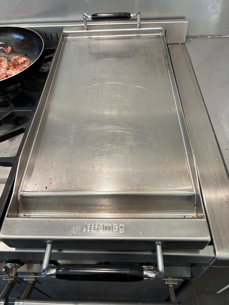 Smeg tepanyaki voor op fornuis, Ophalen of Verzenden, Zo goed als nieuw