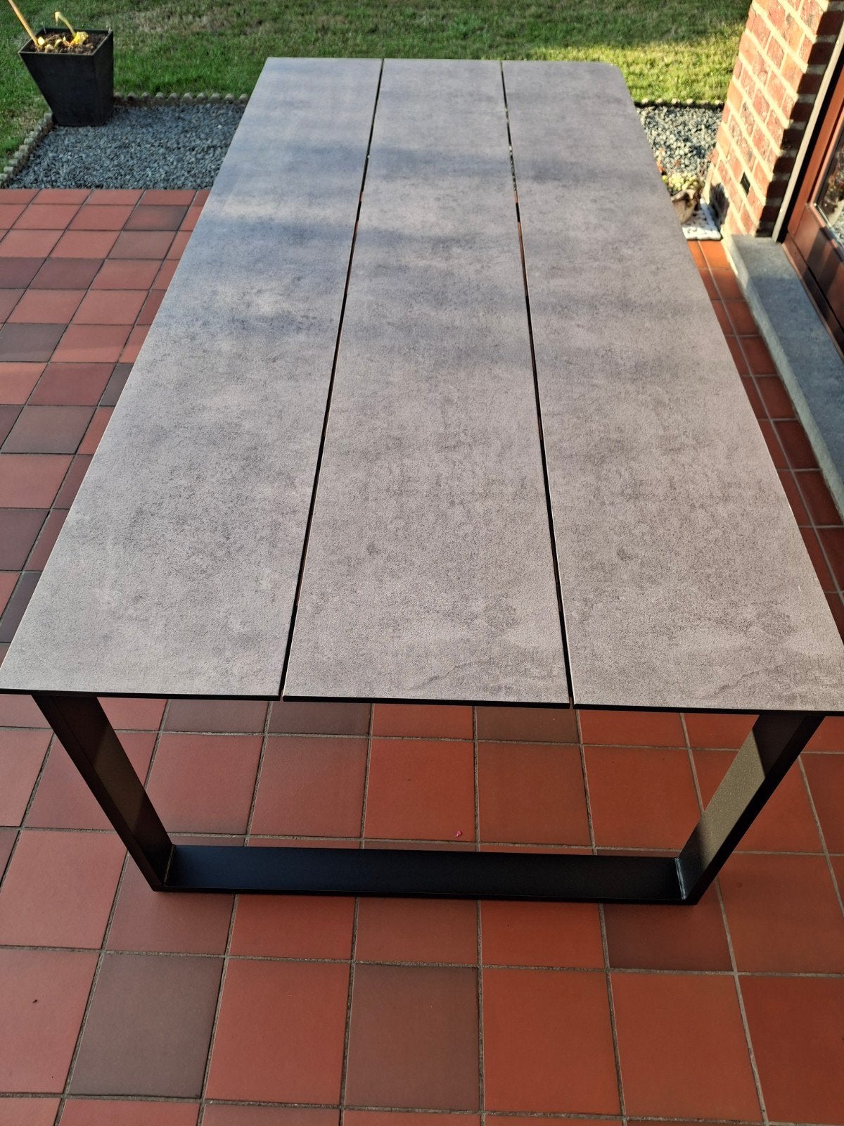 Tuintafel Alu & composiet, Ophalen, Aluminium