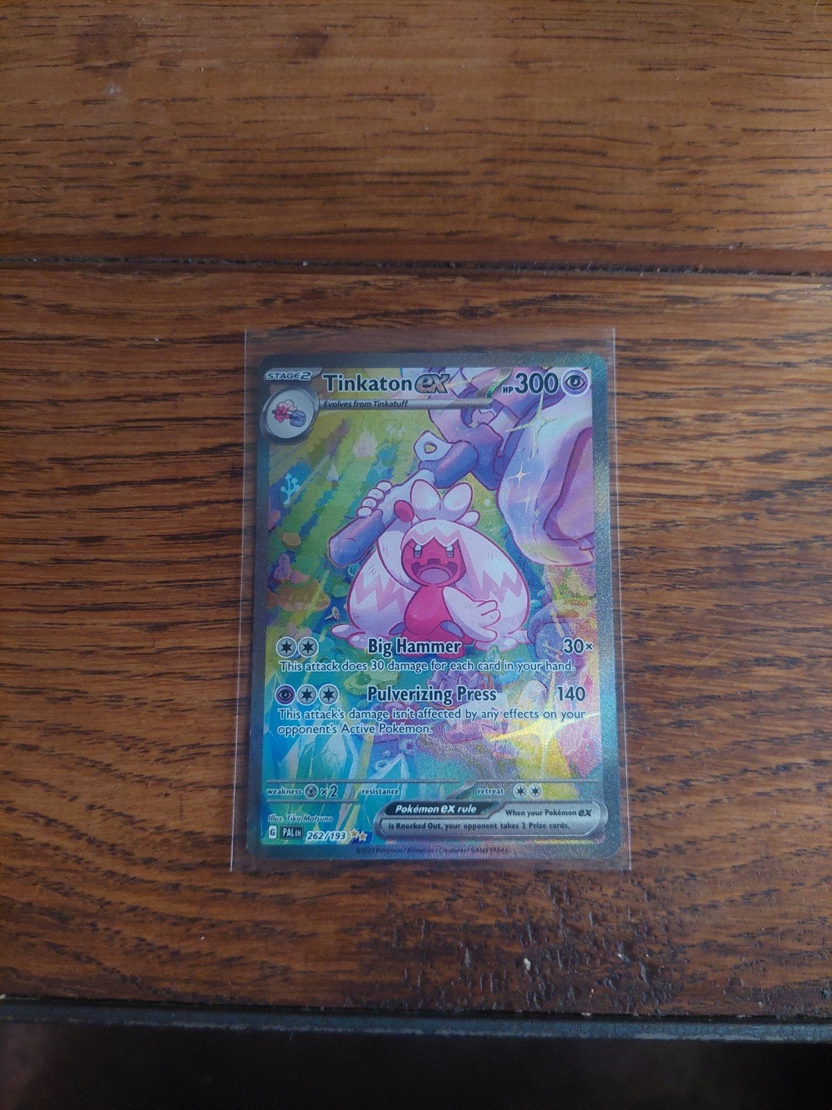 pokemon kaart Tinkaton EX, Hobby en Vrije tijd, Verzamelkaartspellen | Yu-gi-Oh!, Ophalen, Nieuw, Losse kaart