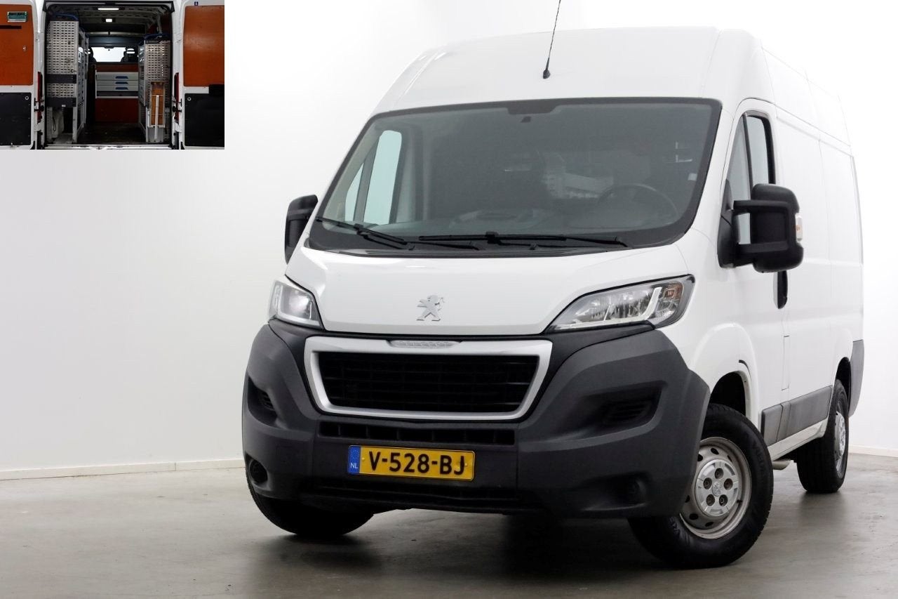 Peugeot Boxer 2.0 BlueHDI E6 130pk L1H2 Premium Navi/Camera/, Auto's, Bestelwagens en Lichte vracht, Wit, Bedrijf, Onderhoudsboekje