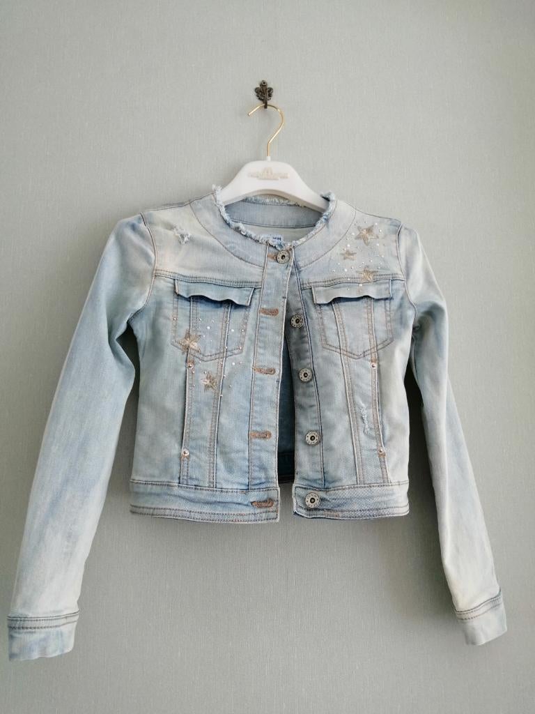 mooie jeansvest Mayoral maat 10 jaar, Kinderen en Baby's, Gebruikt, MAYORAL, Jas, Verzenden