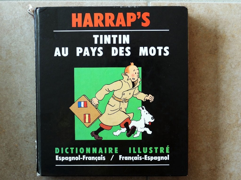 Harrap's Tintin au pays des mots : dictionnaire espagnol, Enlèvement ou Envoi, Tintin, Utilisé, Livre ou Jeu