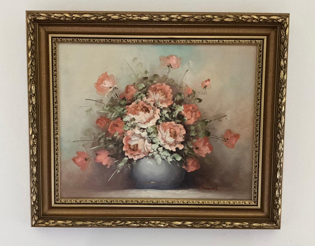 Lot 8.Peinture l'huile.Signée/Certificat.500/400.C650/550., Antiquités & Art, Art | Peinture | Classique, Enlèvement ou Envoi