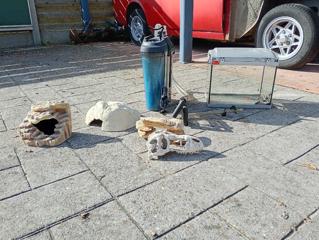 Aquarium spullen, Ophalen, Gebruikt, Decoratie