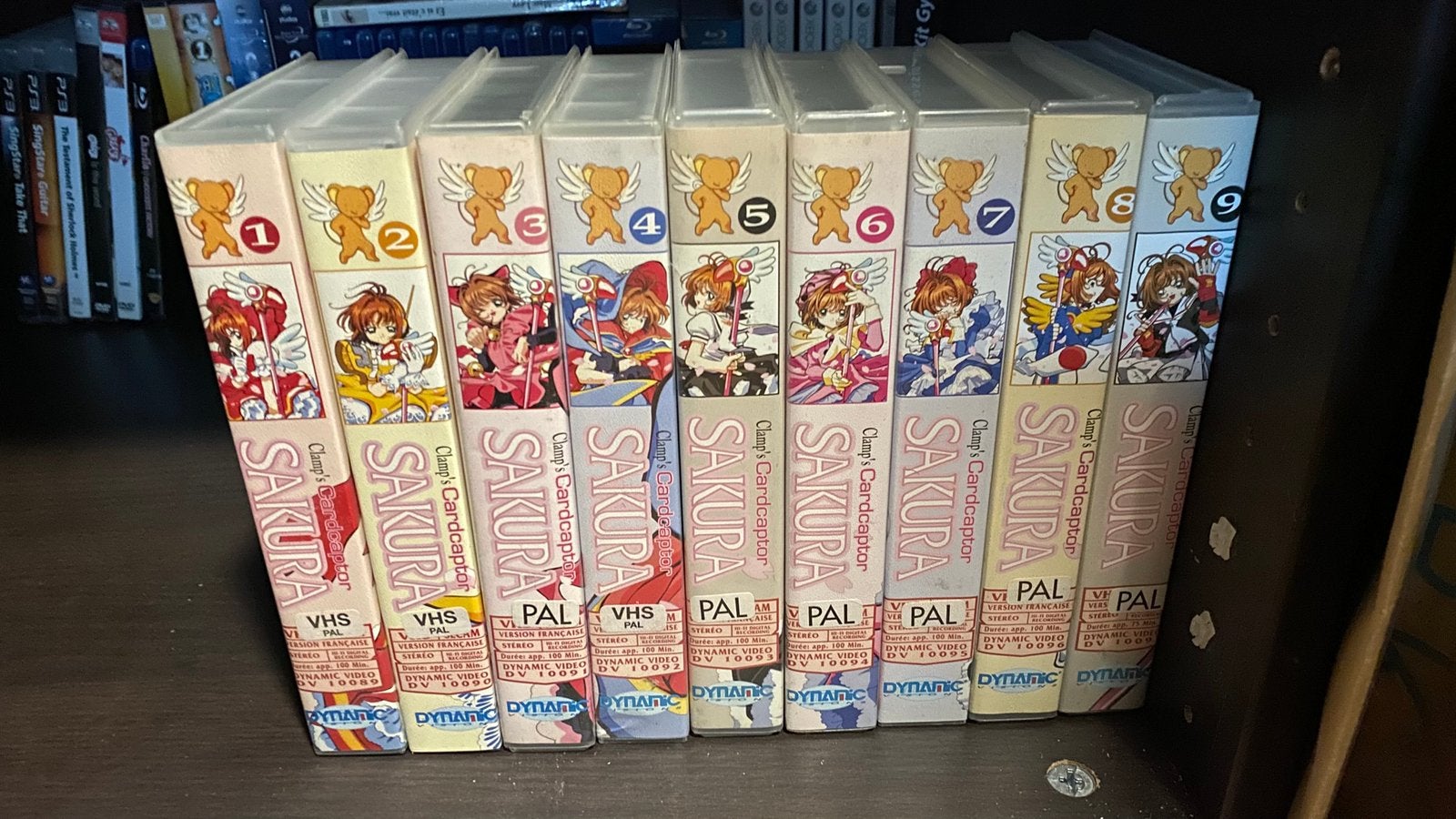 Lot de 9 K7 cassettes VHS Sakura chasseuse de cartes, Ophalen, Zo goed als nieuw, VHS