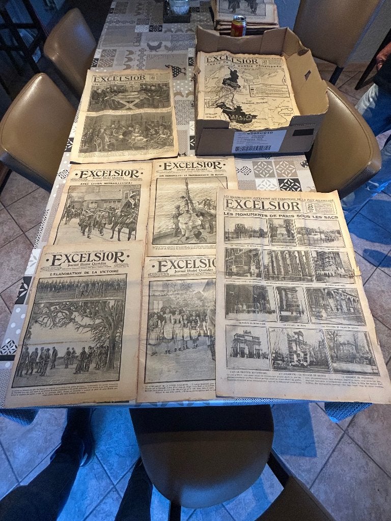 Journaux de guerre 14.18 datée, Collections, Enlèvement ou Envoi, Autres, Livre ou Revue