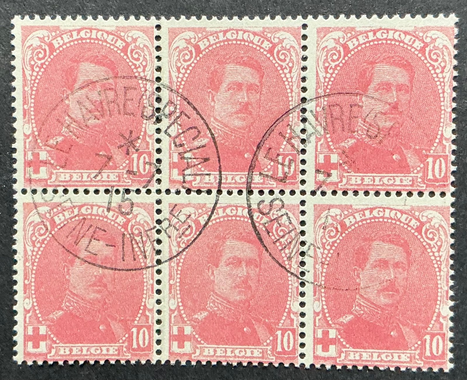 LOT 771. COB: 130. CROIX ROUGE. (LE HAVRE) bloc 6 pièces, Enlèvement ou Envoi, Non oblitéré, Croix-Rouge