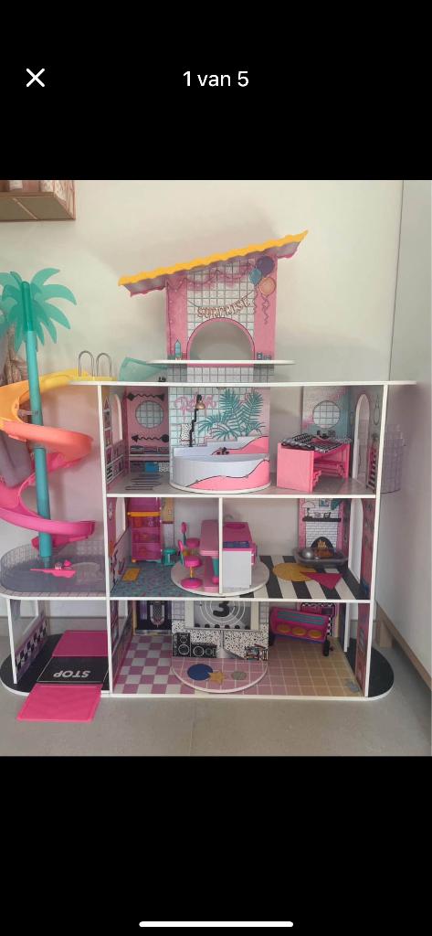 LOL poppenhuis, Kinderen en Baby's, Speelgoed | Poppenhuizen, Ophalen, Zo goed als nieuw, Poppenhuis