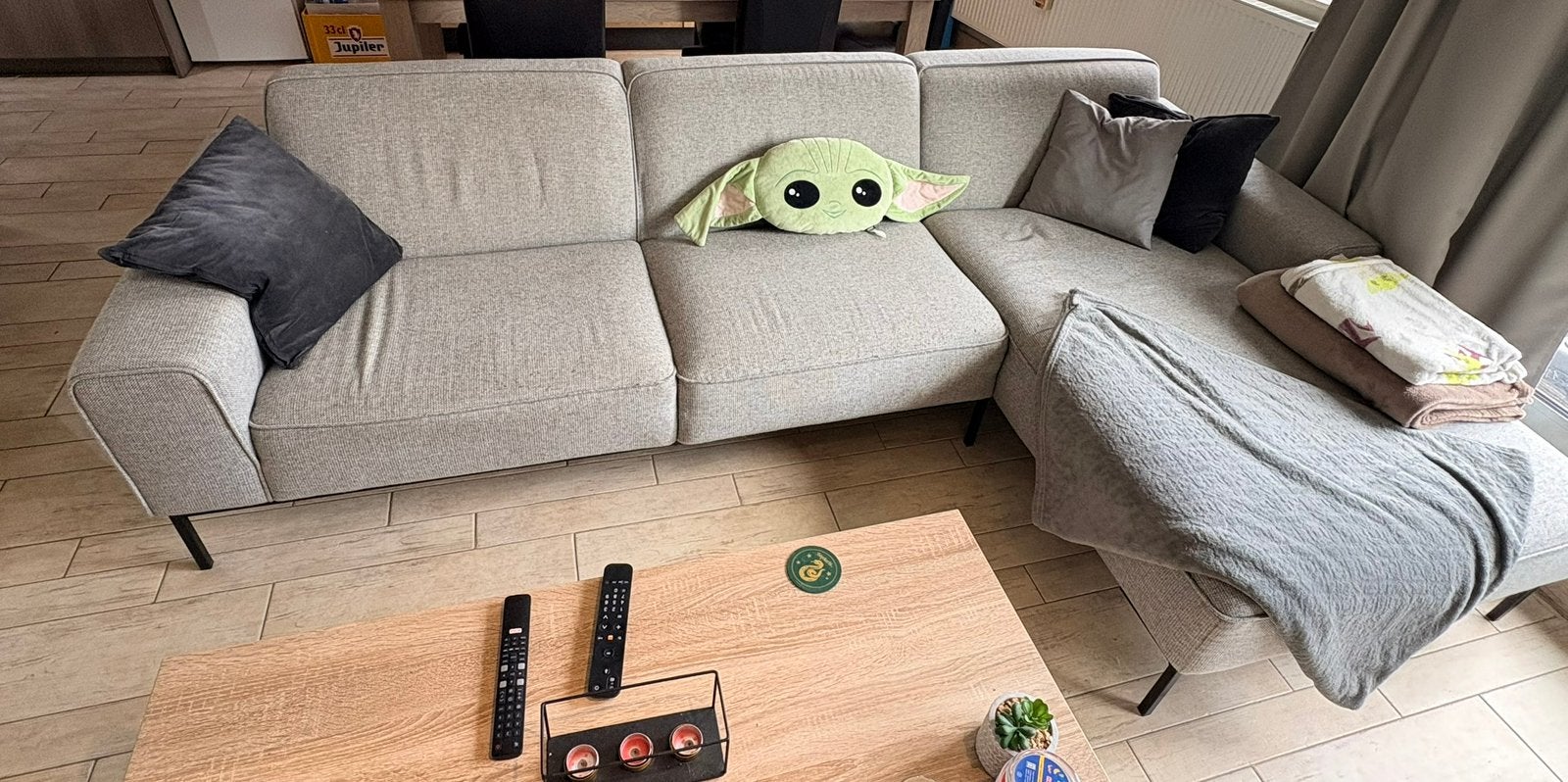 Lounge zetel, Huis en Inrichting, Zetels | Zetels, Ophalen, Gebruikt, 150 tot 200 cm, Hoekbank