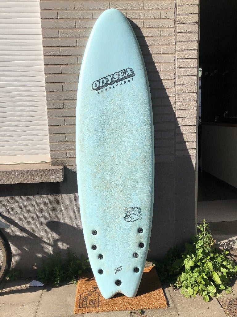 surfboard Odysea Skipper 6'6 55L, Ophalen, Gebruikt, Fish, Met vinnen