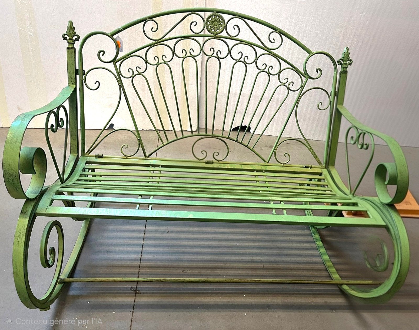 Magnifique banc en fer forge  bascule, Jardin & Terrasse