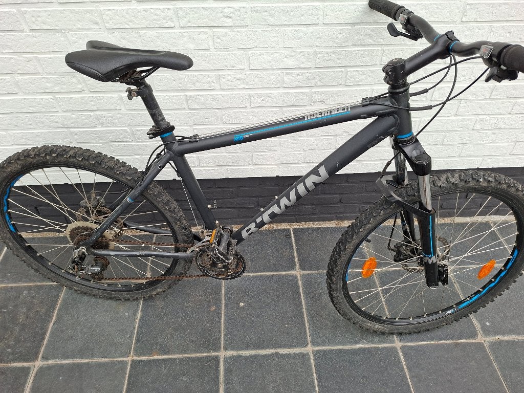 MTB Rockrider 500 B-Twin maat M met schijfremmen, Vélos & Vélomoteurs, 49 à 53 cm, Enlèvement, Utilisé, Frein à disque