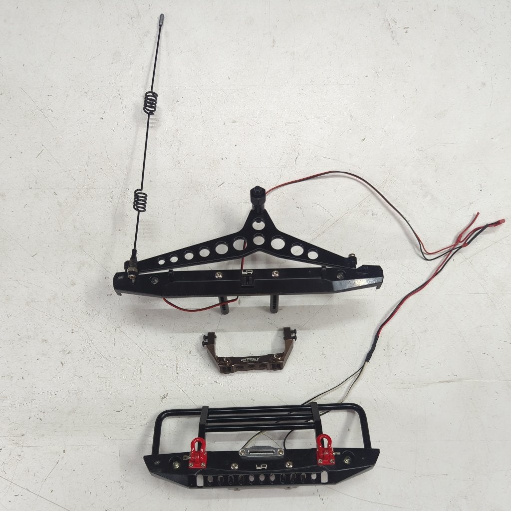 Aluminium bumpers + alu houders voor Traxxas TRX-4 crawlers, Hobby en Vrije tijd, Modelbouw | Radiografisch | Auto's, Gebruikt