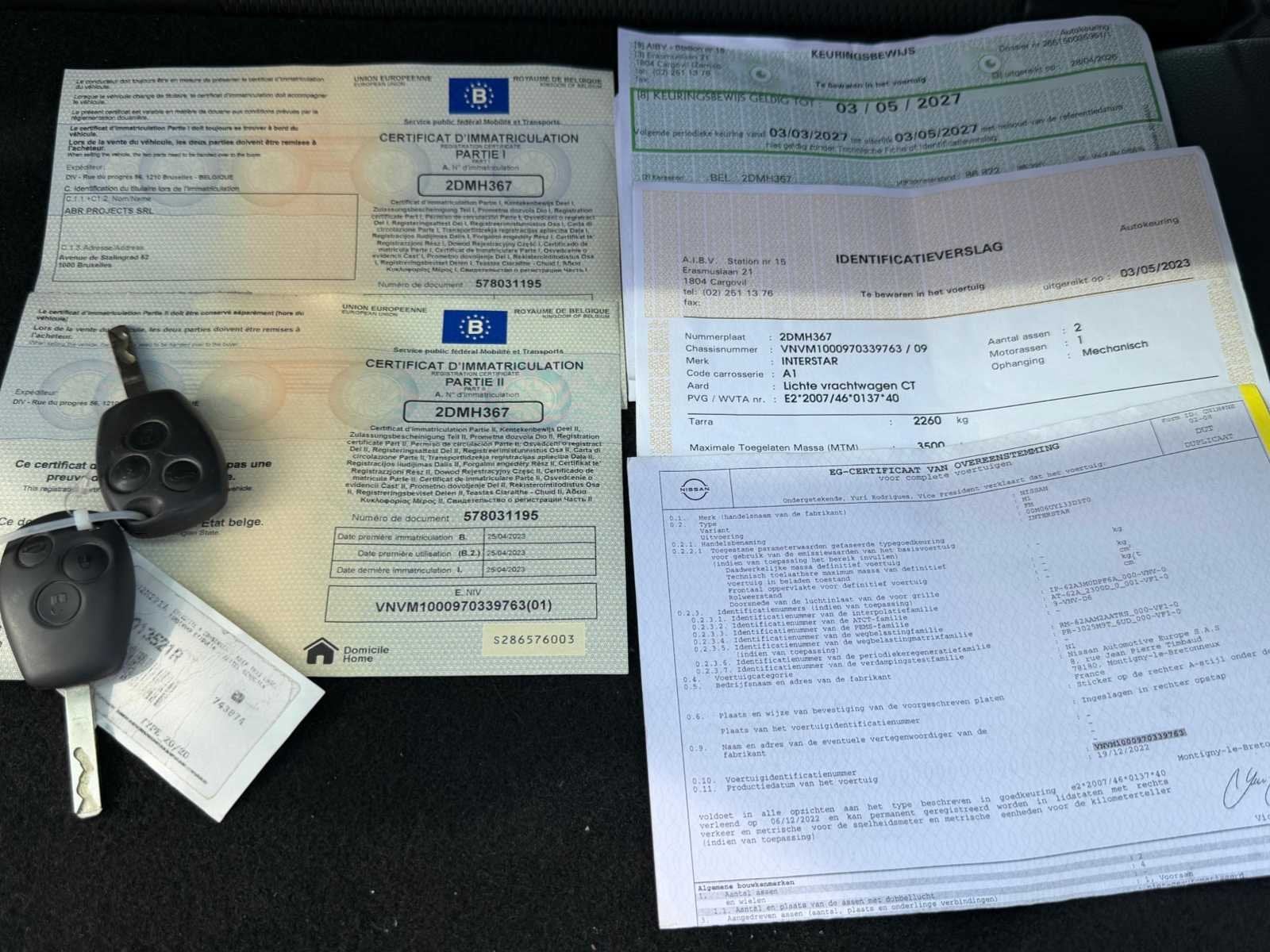 Nissan Interstar 2023 fourgonnette à toit haut – 91 363 k, Achat, Euro 6, Entreprise, Boîte manuelle