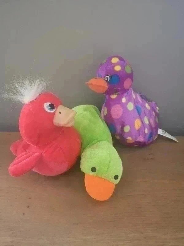 Set knuffel eendjes, Overige merken, Ophalen of Verzenden, Zo goed als nieuw, Eend