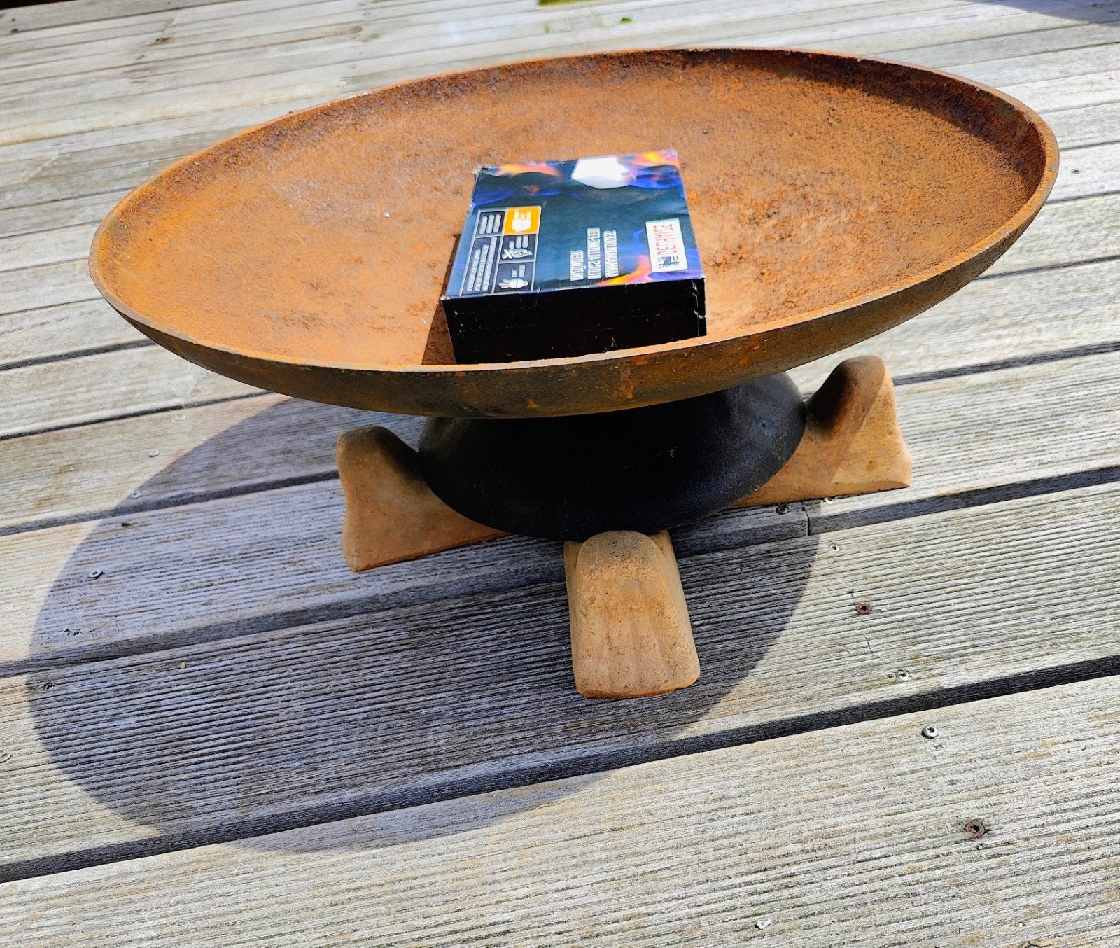 Barbecook Gietijzeren Vuurschaal Ø60 cm + Terracotta Pootjes, Ophalen, Zo goed als nieuw