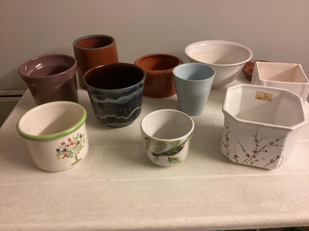 10 cache-pots, Jardin & Terrasse, Enlèvement, Comme neuf