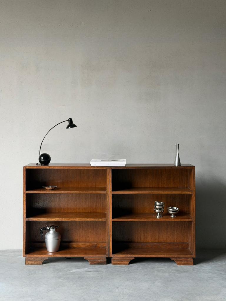 Vintage modulaire houten kast (2 delen), Ophalen, Zo goed als nieuw
