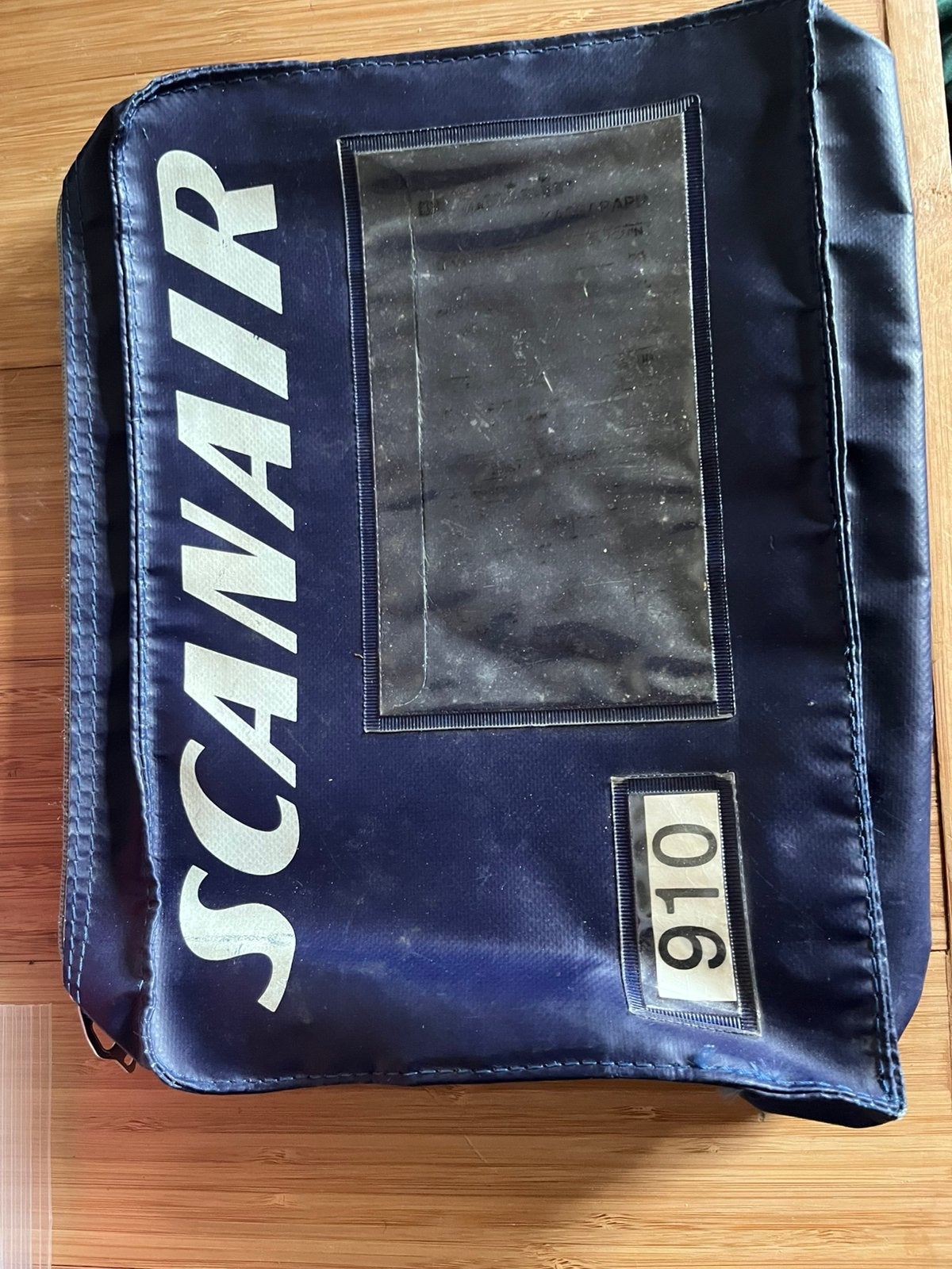 4 originele vintage vliegtuig tasjes, Ophalen, Zo goed als nieuw