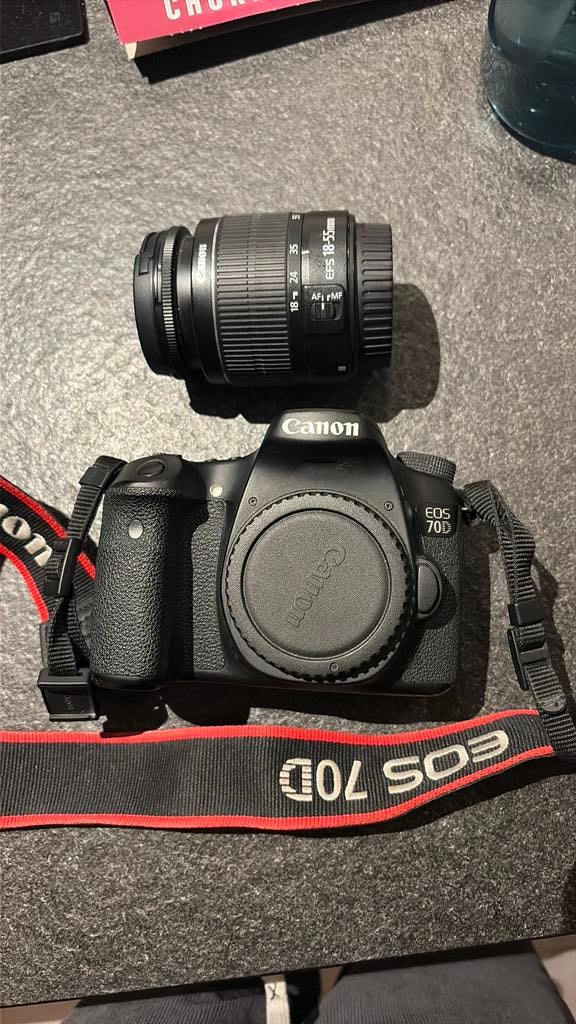 Canon EOS 70D + lens, Audio, Tv en Foto, Fotocamera's Digitaal, Zo goed als nieuw, Canon, Ophalen