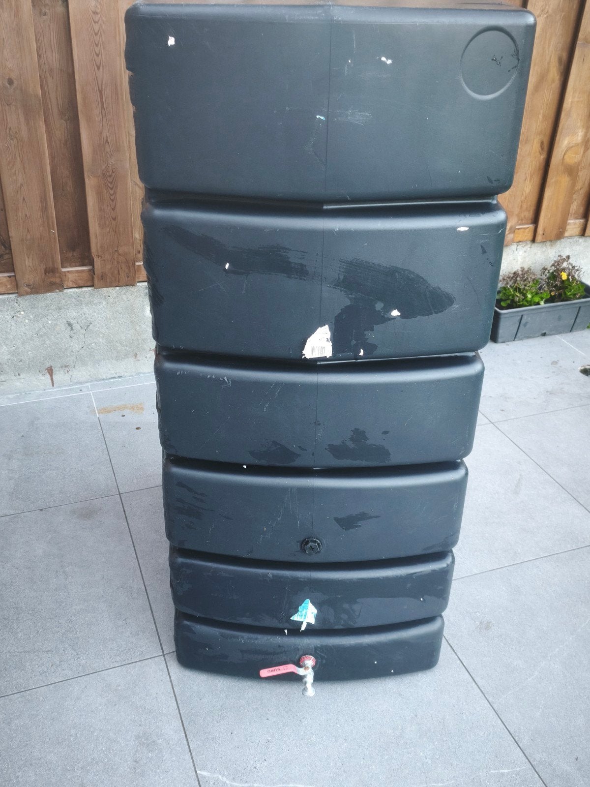 tonneau l'eau de pluie 650 L, Jardin & Terrasse, Enlèvement