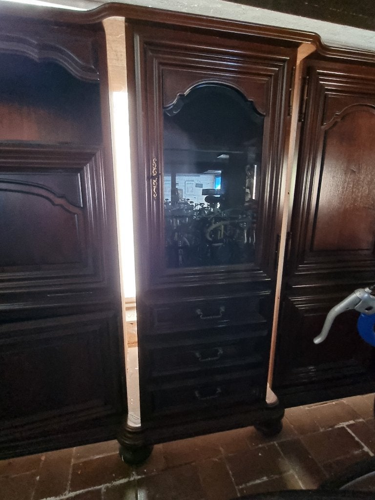 Kast met glazen deur en laden, Huis en Inrichting, Ophalen, Gebruikt