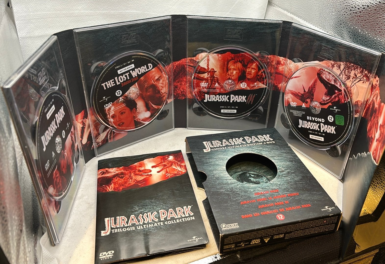 Jurassic Park Trilogy Ultimate Edition – 4 DVD Box Set – PAL, Ophalen of Verzenden, Gebruikt