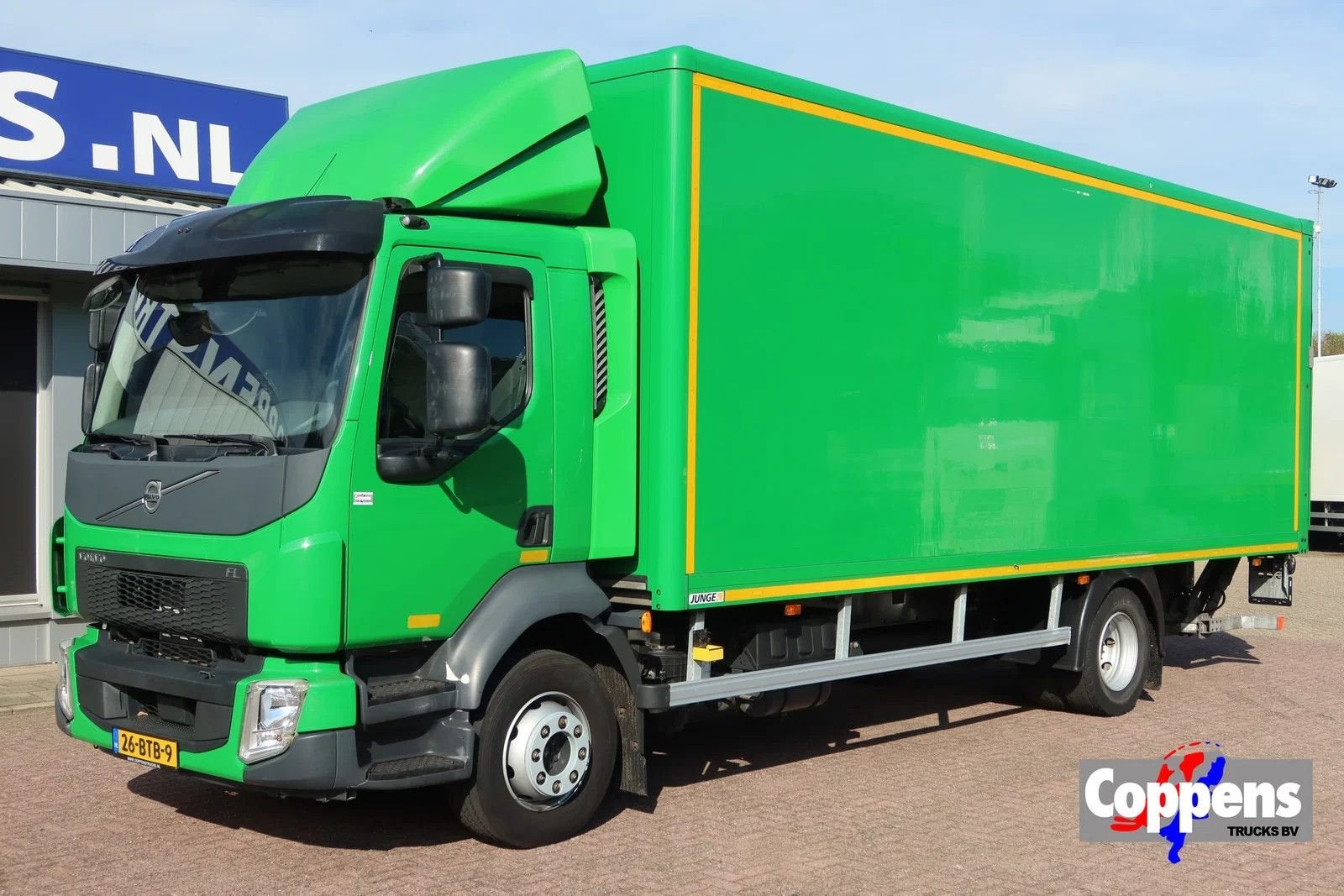 Volvo FL 210 Bak+Klep Dhollandia 1500 kg, Autos, Achat, Entreprise, ABS, Diesel