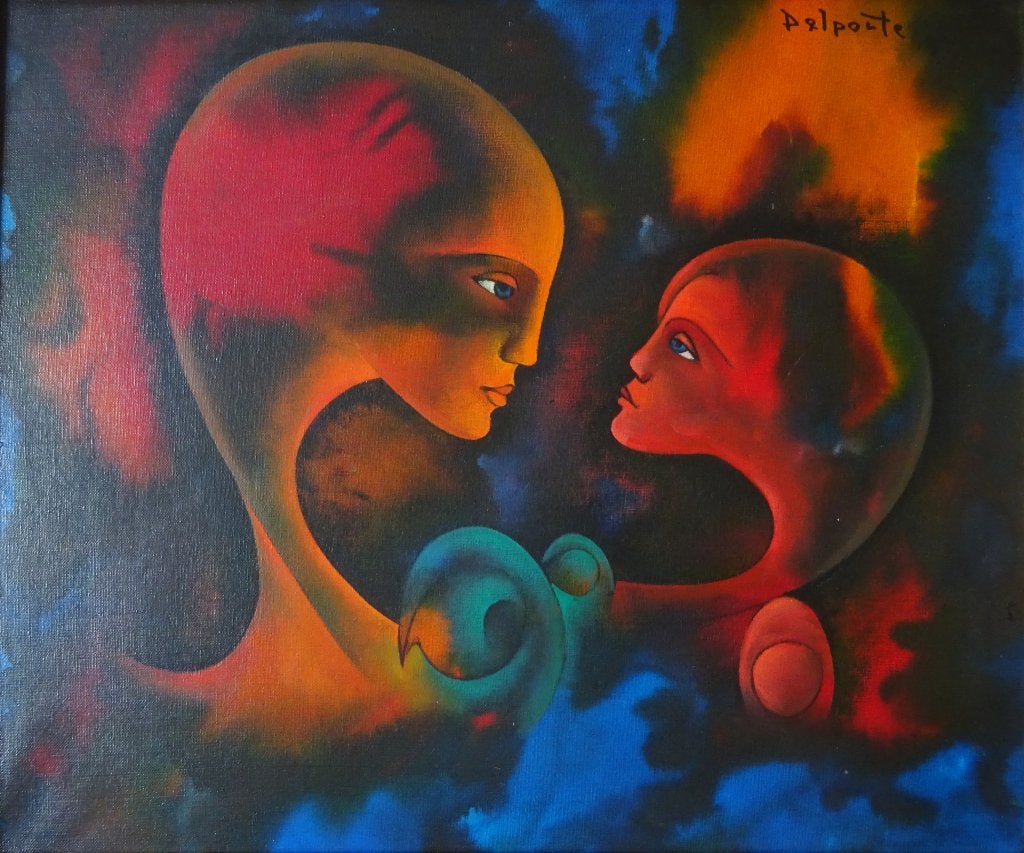 Charles Delporte,  l'ame du vin '93,   50 x 60 cm,  doek, Enlèvement
