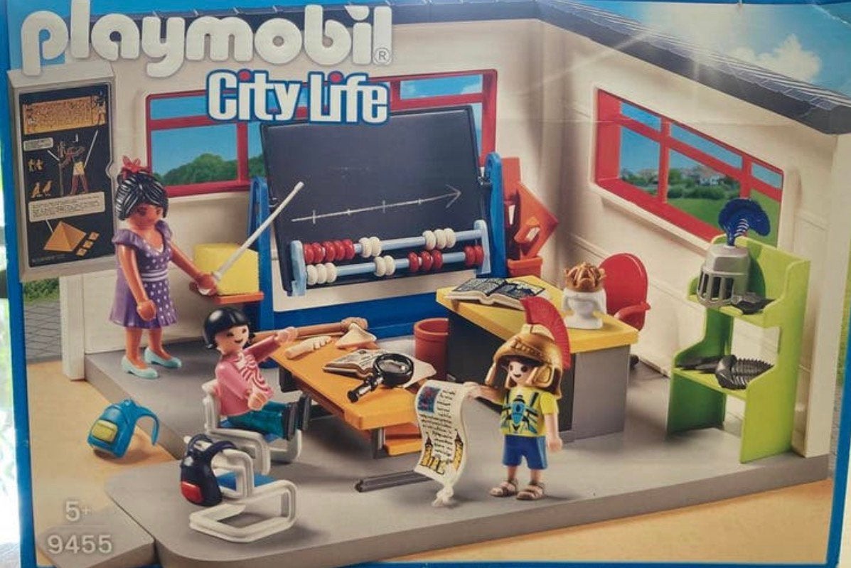 Playmobil salle de classe d’histoire 9455 complet, Bâtiment, Comme neuf, City life, Kit complet