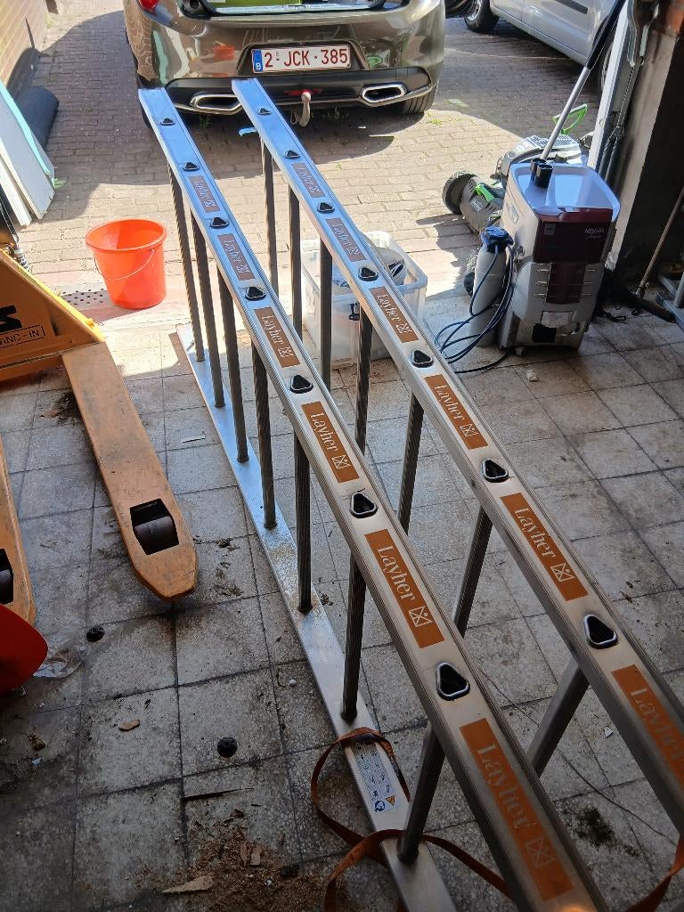 Aluminium dubbel trap, Ophalen, Trap