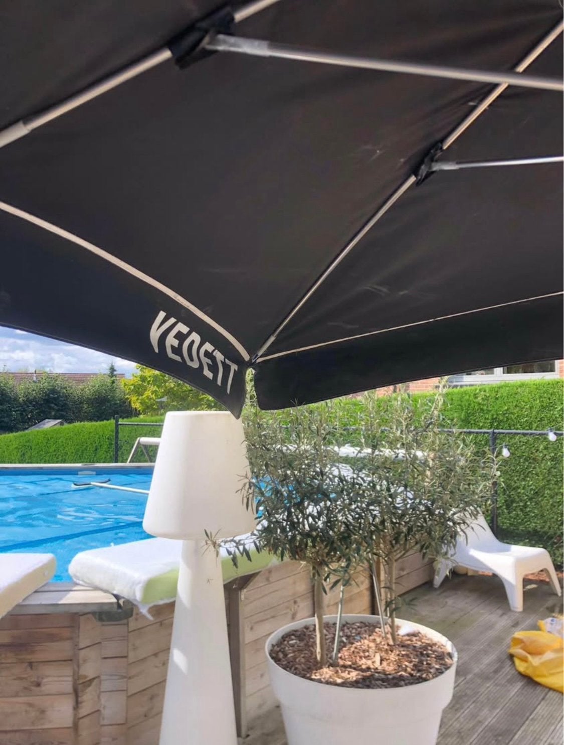 Vedett Parasol Ø 3m, Jardin & Terrasse, Parasols, Enlèvement, Utilisé