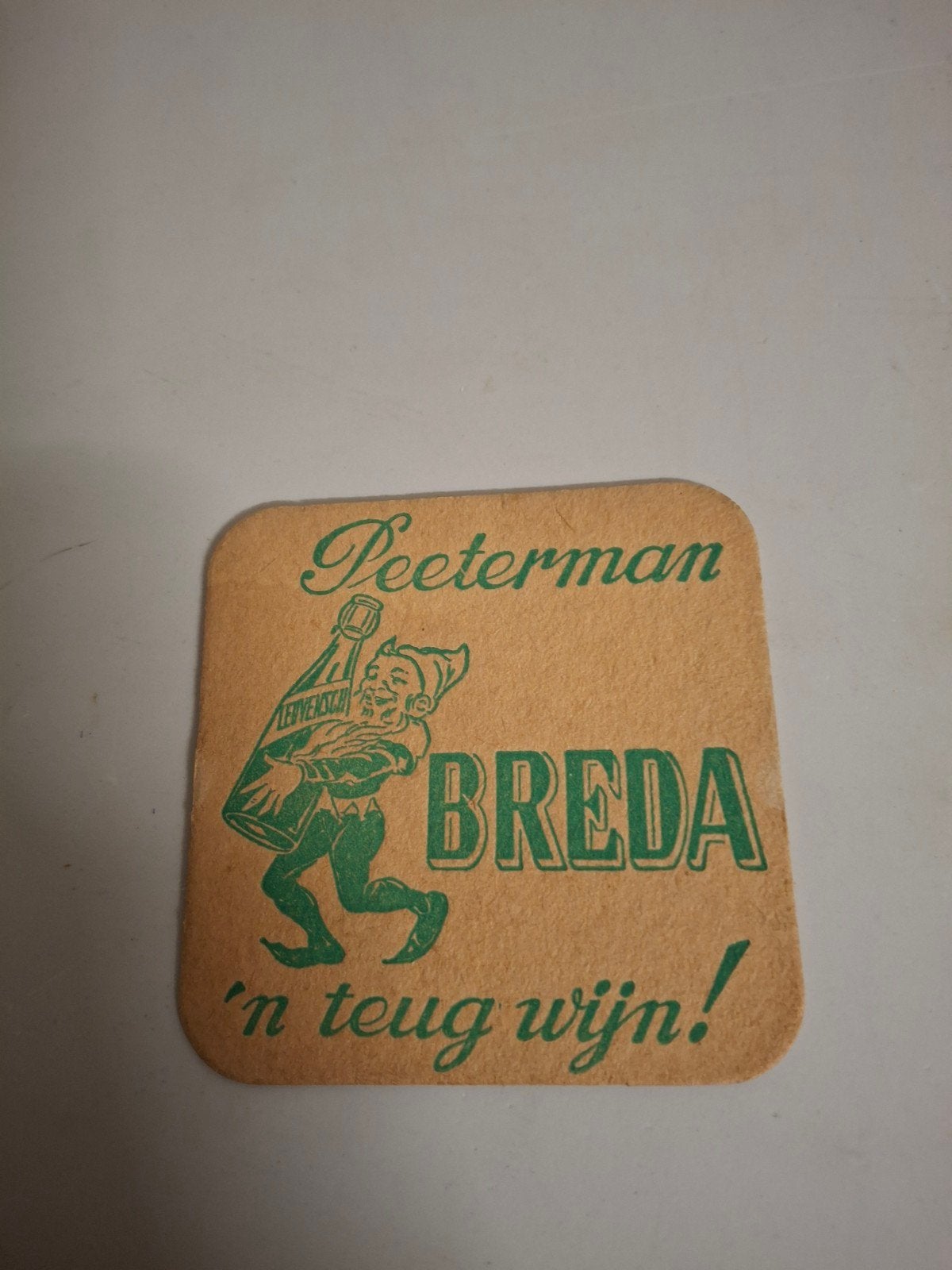 oud bierviltje breda Leuven, Ophalen of Verzenden