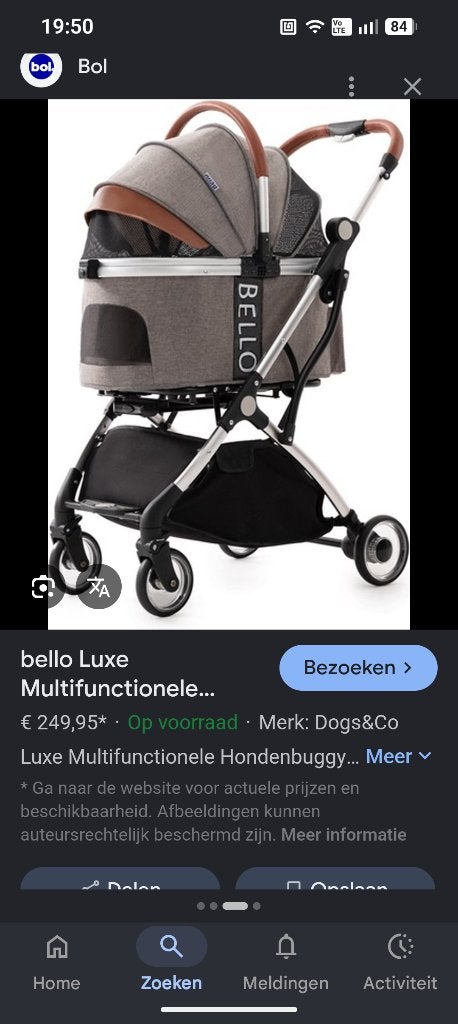 Hondenbuggy, Dieren en Toebehoren, Ophalen, Zo goed als nieuw