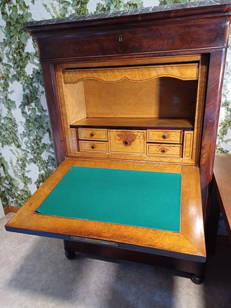 Zeer mooie secretaire einde 19e eeuw, Antiek en Kunst, Ophalen of Verzenden
