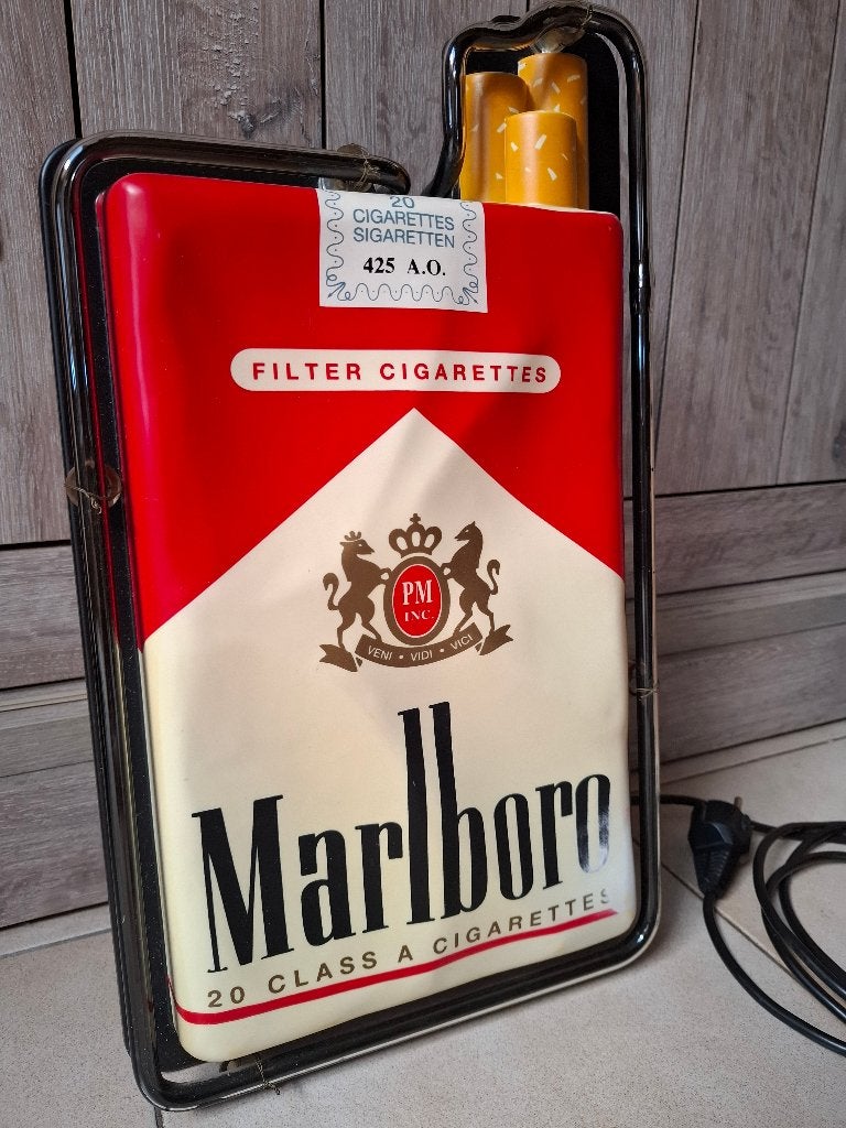 Authentieke neonreclame Marlboro, Verzamelen, Ophalen of Verzenden, Nieuw, Overige typen