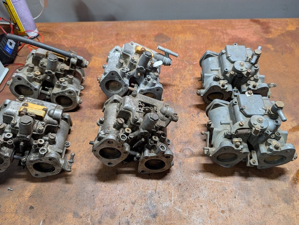 2 jeux de carburateurs Dellorto DHLA40G, Enlèvement ou Envoi, Utilisé, Alfa Romeo