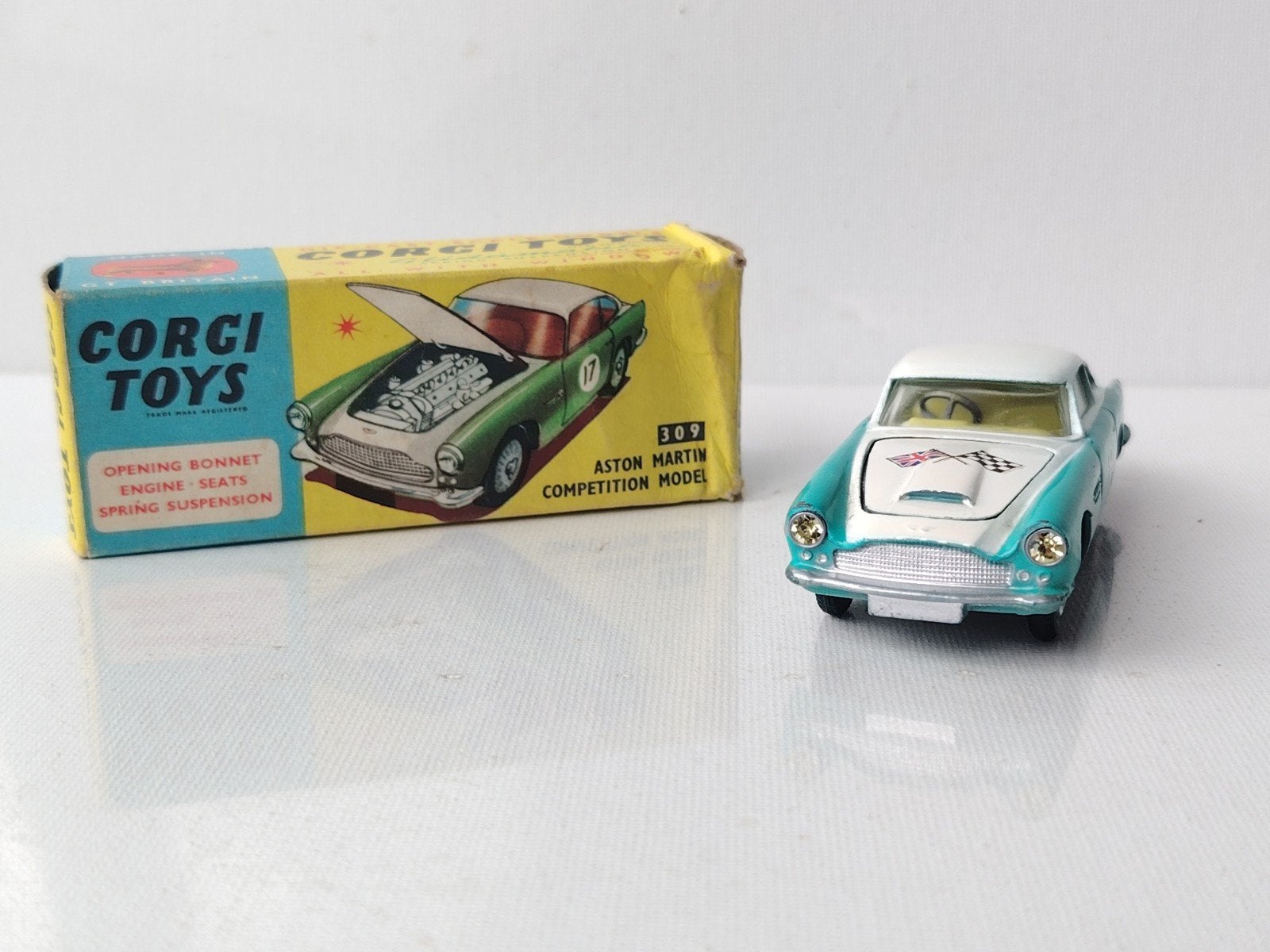 Corgi Toys 309 Aston Martin Compétition Model, Enlèvement ou Envoi, Corgi