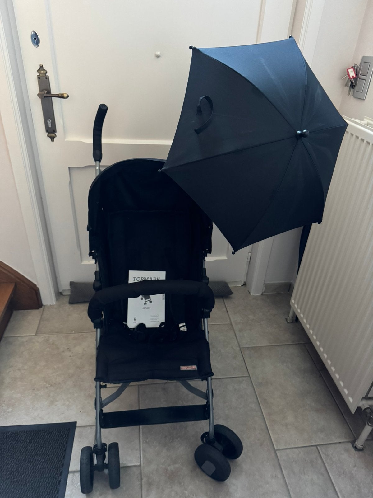 Plooibuggy van Topmark met met paraplu en regenscherm, Ophalen, Zo goed als nieuw, Overige merken
