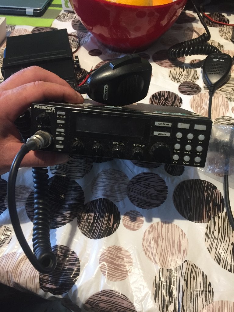 james met hand mike, Telecommunicatie, Ophalen of Verzenden, Gebruikt, Zender en Ontvanger