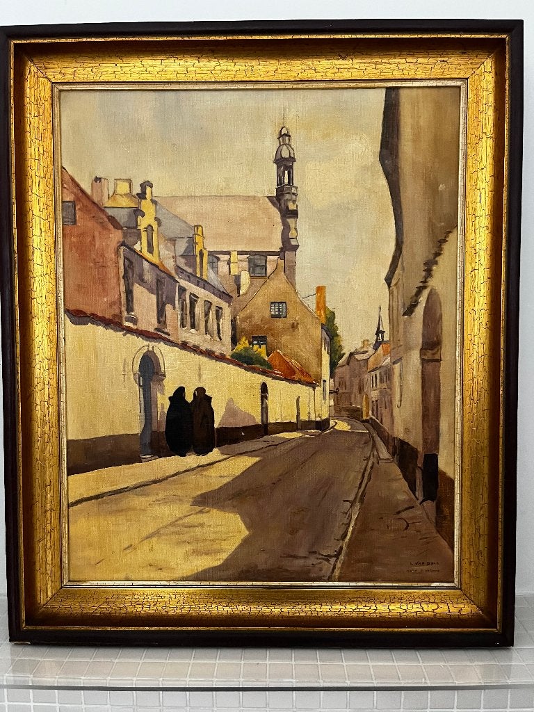 schilderij, Antiek en Kunst, Ophalen, Doek, Klassiek, Gesigneerd