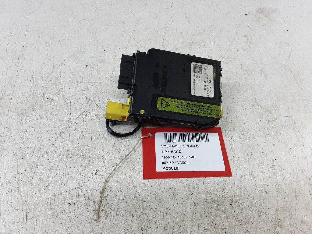 UNITE ELECTRONIQUE Volkswagen Golf V (1K1) (1KO953549F), Volkswagen, Mevr. I. Hauben, Utilisé, Rue de l'Espoir 34 34
4030  GRIVEGNÉE, BE