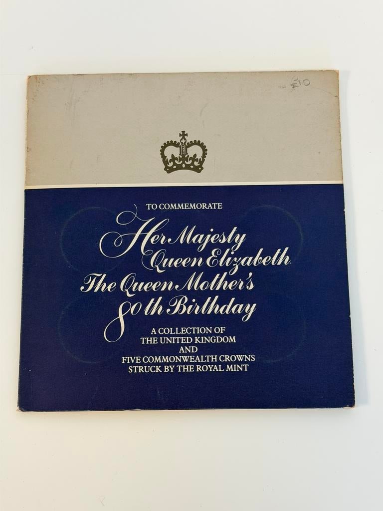 Queen Mother 80th Birthday Coin Set 1980 Commonwealth munten, Ophalen of Verzenden, Overige landen, Setje