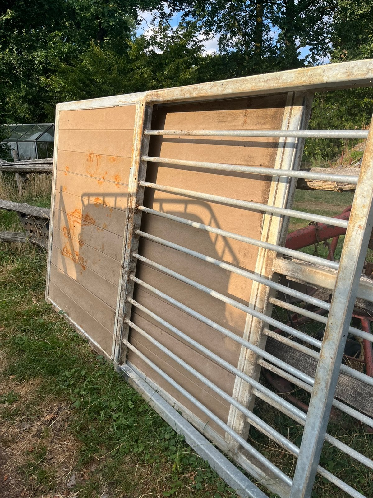 Stalfront met voederluik, Mise à l'étable, 1 cheval ou poney