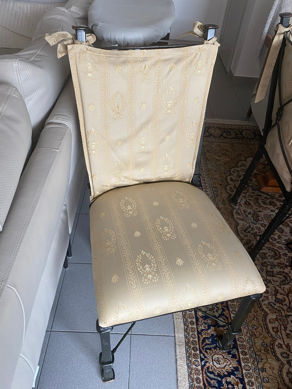 4 stoelen leuk motief, Huis en Inrichting, Ophalen, Zo goed als nieuw, Stof, Landelijk