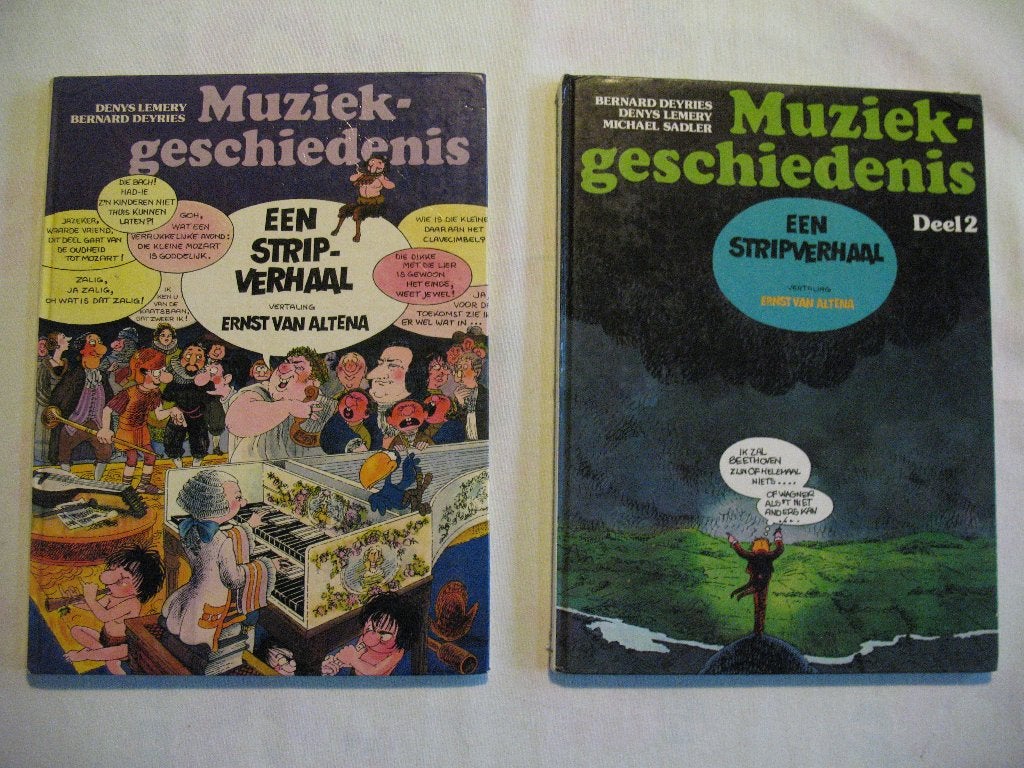 Muziekgeschiedenis, HC, deel 1 en deel 2, Meerdere stripboeken, Ophalen of Verzenden