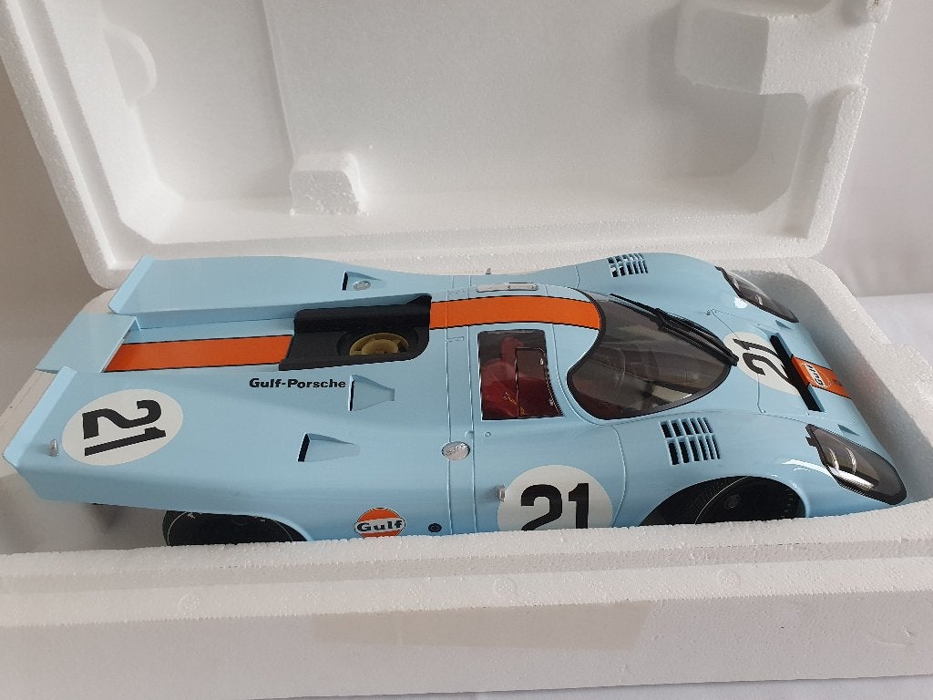Porsche 917K 24h Le Mans 1970 Gulf Minichamps 1:12, Enlèvement ou Envoi, Neuf, 1:9 à 1:12, Voiture