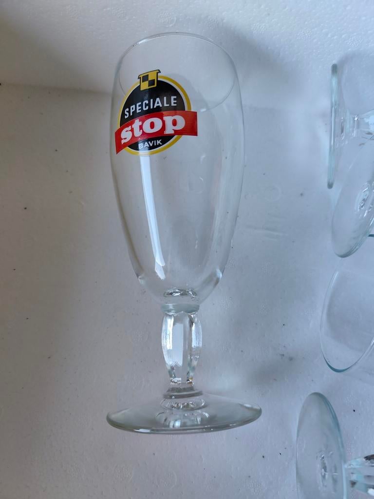 Zes glazen stop bavik, 3 glazen Jupiler gratis, Mertens Gill, Verzamelen, Ophalen of Verzenden, Jupiler