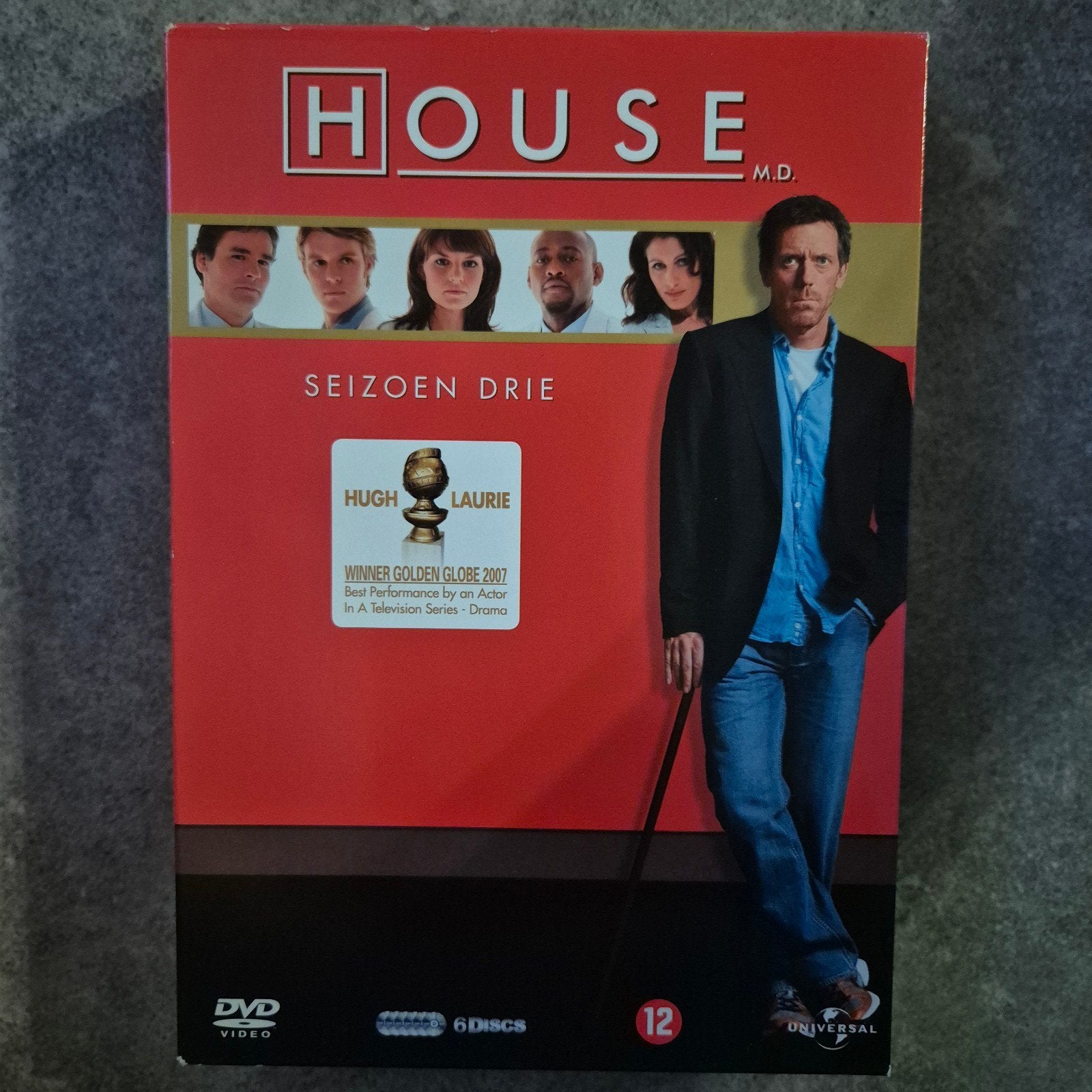 6 delige dvd box House m.d. seizoen 3, Cd's en Dvd's, Vanaf 12 jaar, Ophalen of Verzenden, Zo goed als nieuw