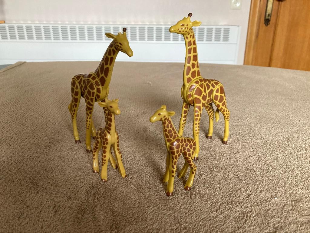 Playmobil 2 giraffen met 2 jongen, Kinderen en Baby's, Ophalen of Verzenden